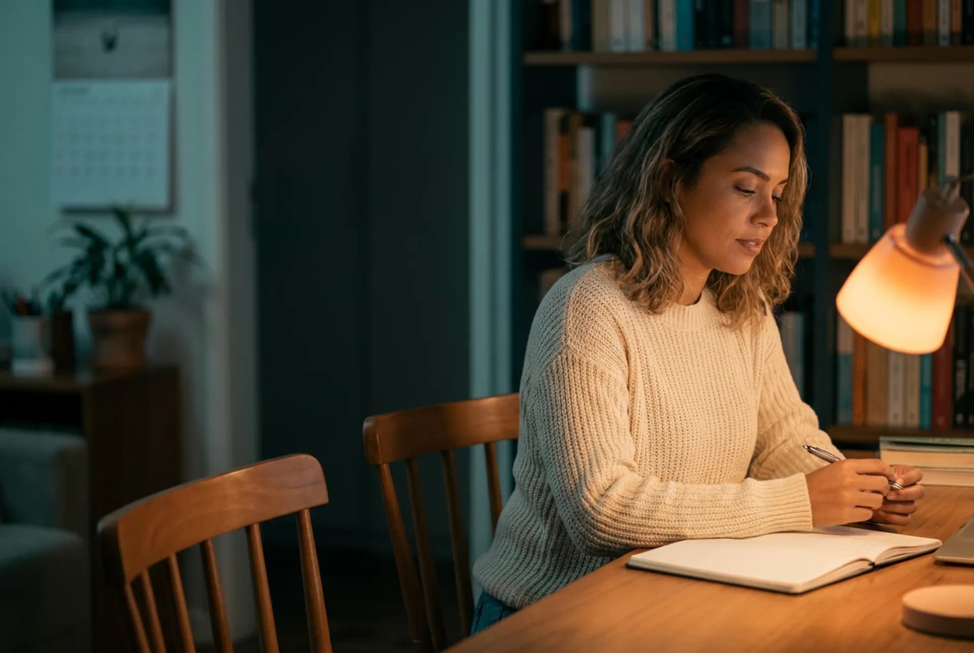 An open notebook beside a session time — what stayed alive between meetings