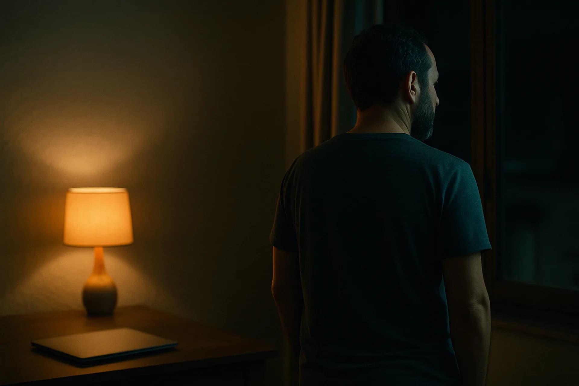 A screen turned face down — shame that stayed, a private conversation