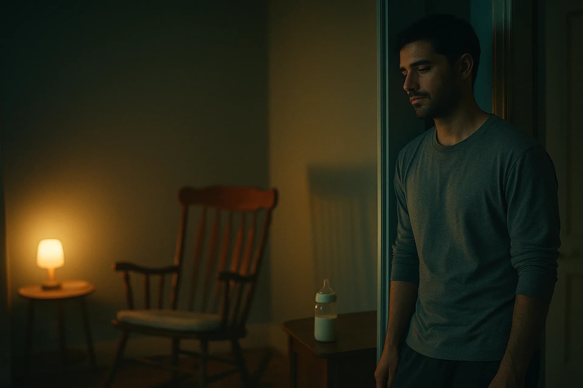 Quiet late night, a gap between care, a low conversation